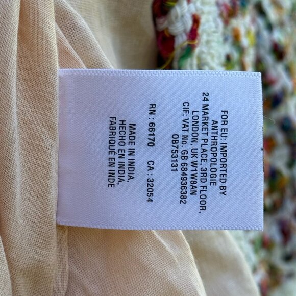 ANTHROPOLOGIE ett:twa Tweed Berwyn Rainbow Jacket XL - Picture 10 of 12